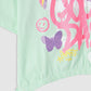 Graffiti print crop T-shirt for Girls