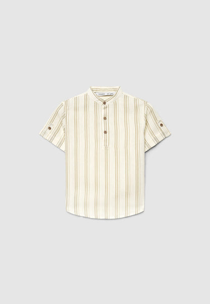 Striped Short-Sleeve Shirt for Boys