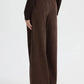 Women's Wide-leg corduroy trousers with belt