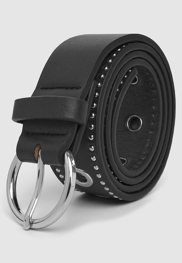 Women's Belt with studs and eyelets
