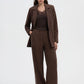 Women's Wide-leg corduroy trousers with belt
