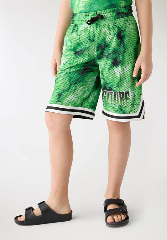 Short Gym Trousers with Print for Boys