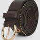 Women's Belt with studs and eyelets