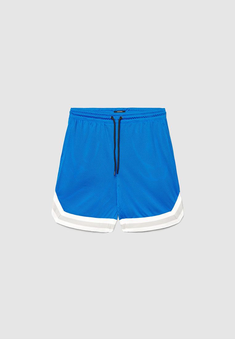 Men's Contrast Striped Basketball Shorts