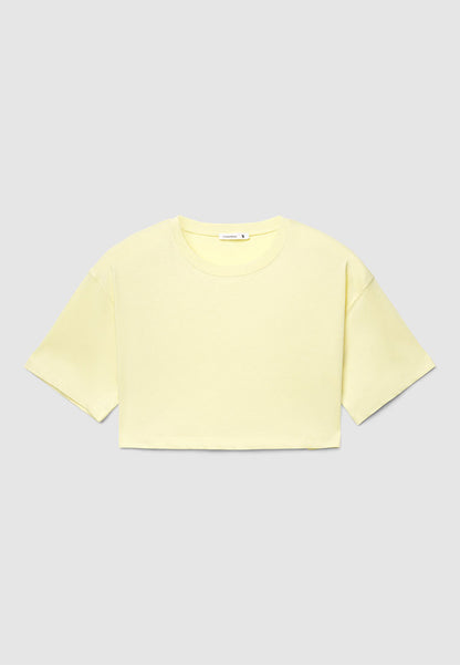 Solid Colour Crop Top T-shirt