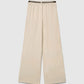 Women's Wide-leg corduroy trousers with belt