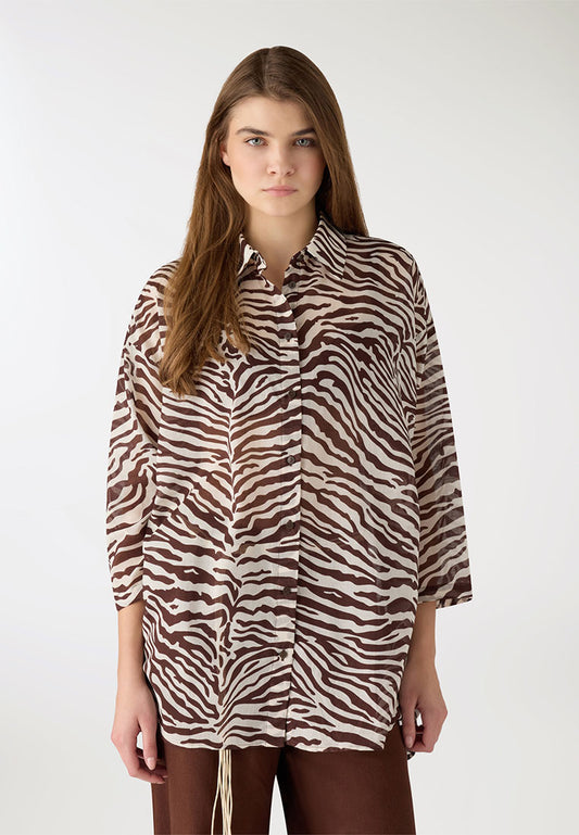 Women's Animal Patterned Shirt