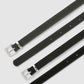 Women's Pack of 2 plain low-rise belts
