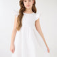 Skater Dress with Ruffle Sleeve for Girls