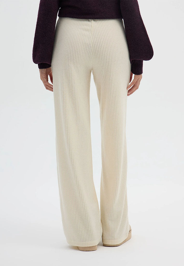 Women's Ribbed Maxi Wide Leg Trousers