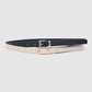 Women's Pack of 2 plain low-rise belts