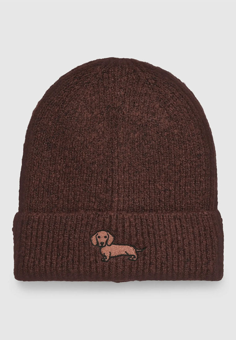 Women's Embroidery Ribbed Beanie