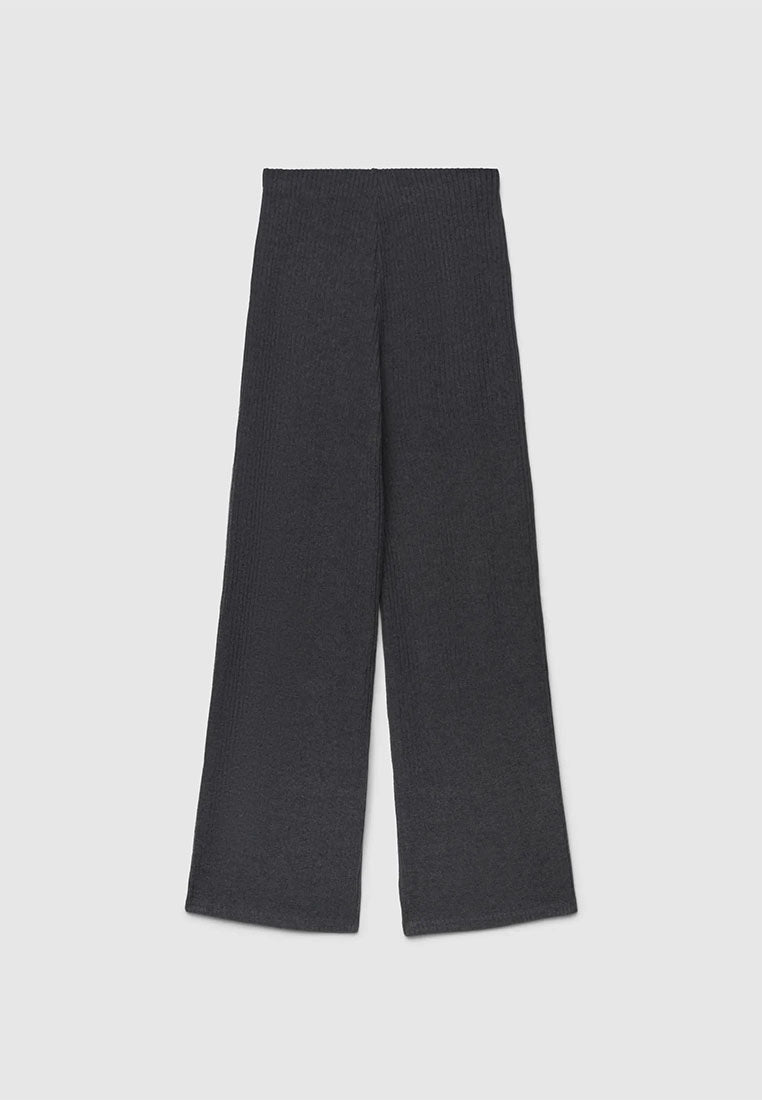 Women's Ribbed Maxi Wide Leg Trousers