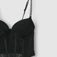 Women's Rhinestone Bustier Corset Top