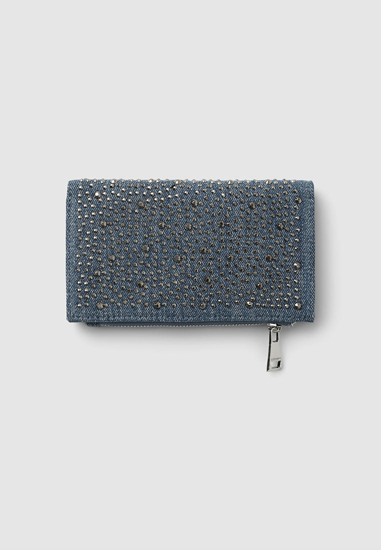 Women's Studded Zip Around Wallet