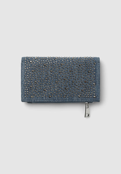 Women's Studded Zip Around Wallet