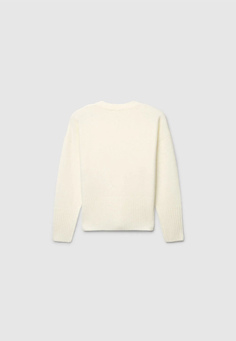 Women's Plain crew neck sweater