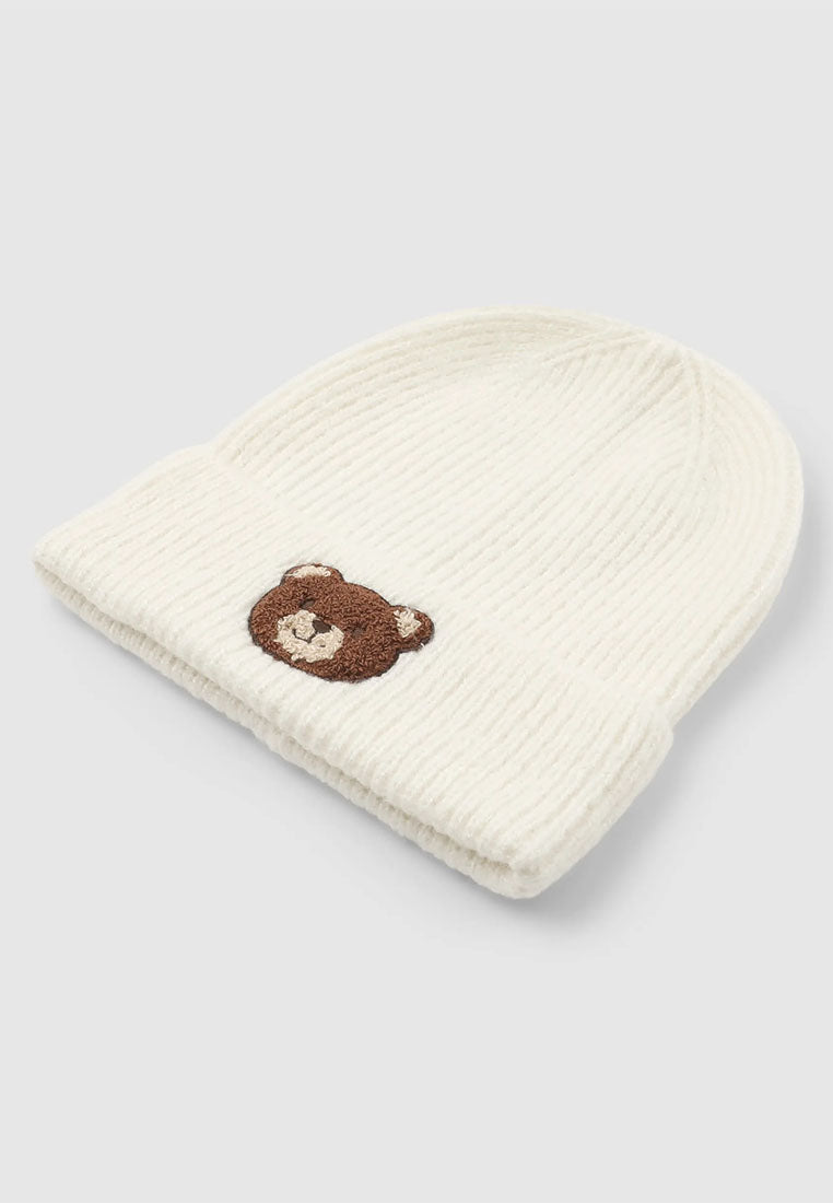 Women's Embroidery Ribbed Beanie