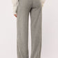 Women's Ribbed Maxi Wide Leg Trousers