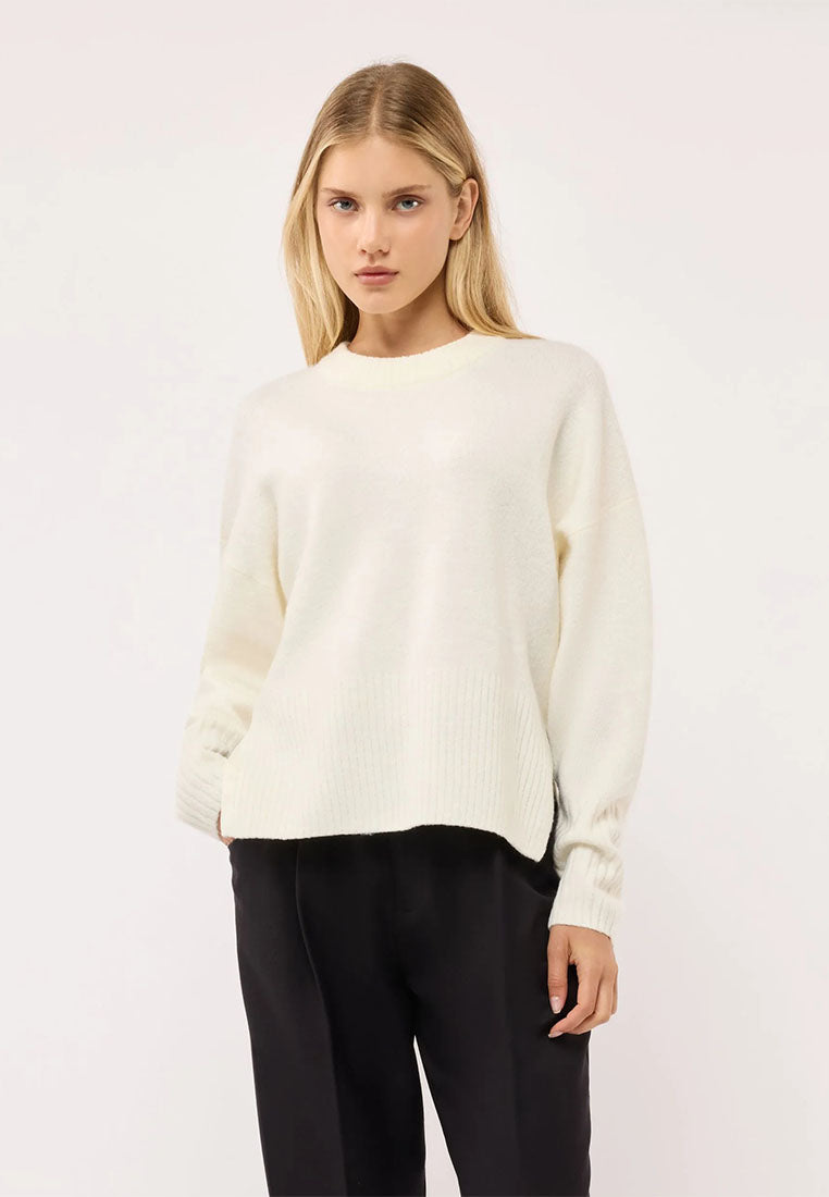 Women's Plain crew neck sweater