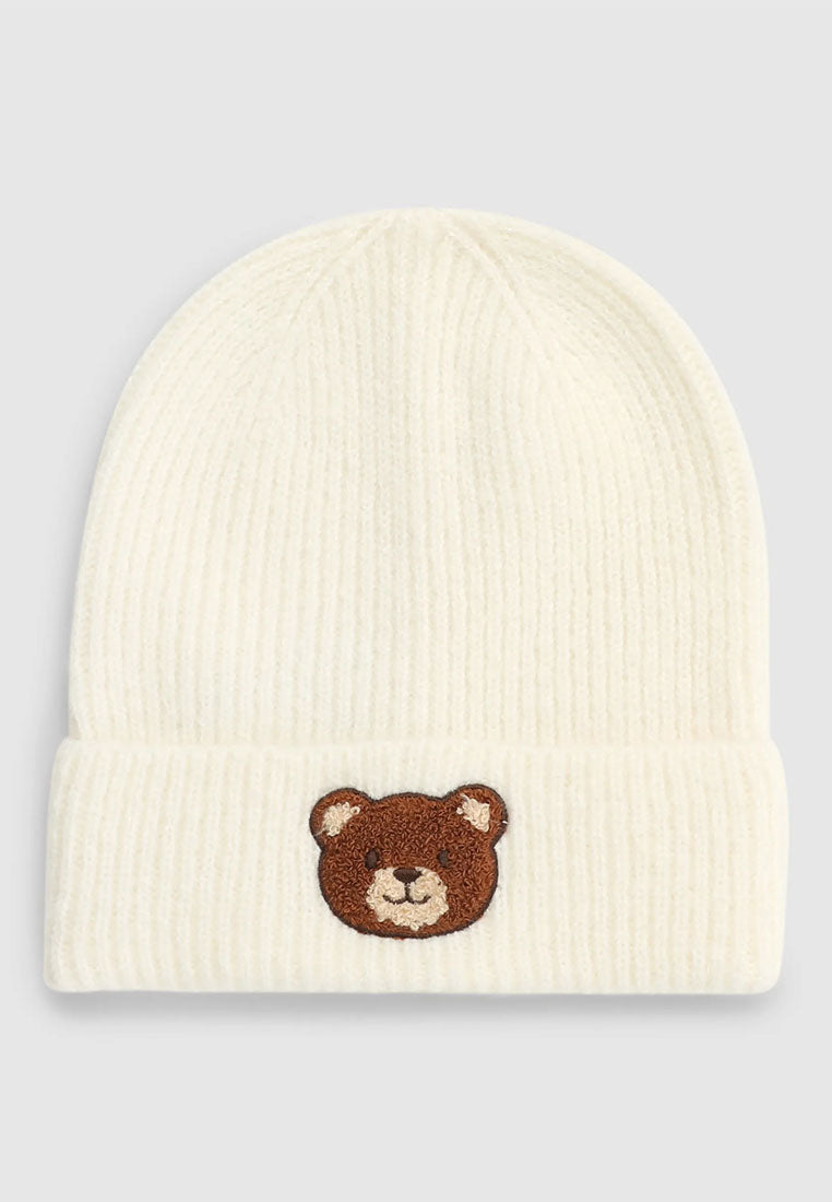 Women's Embroidery Ribbed Beanie