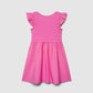 Skater Dress with Ruffle Sleeve for Girls