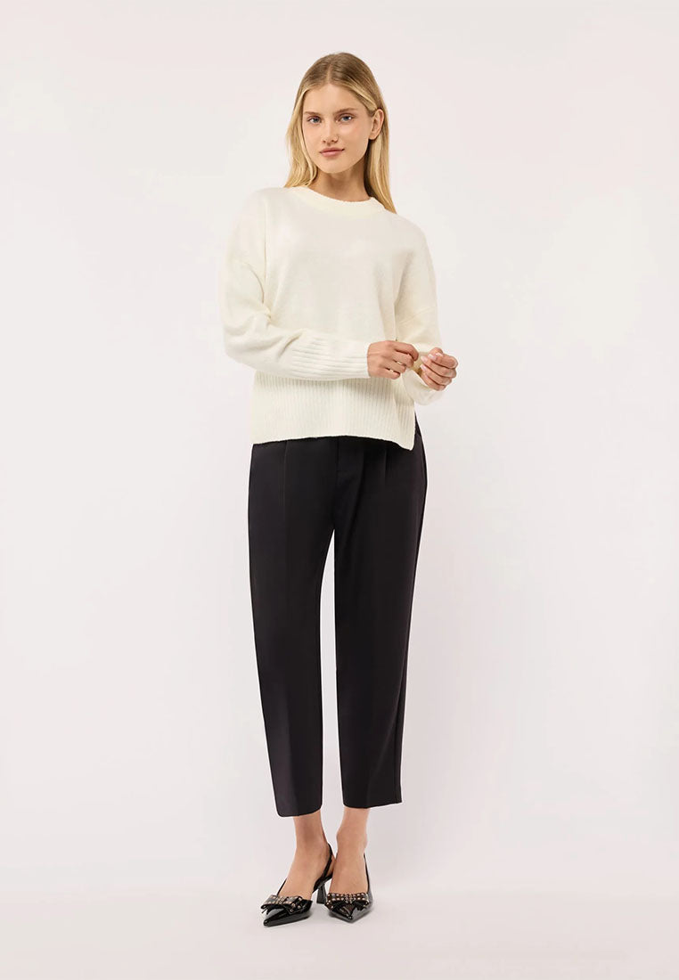 Women's Plain crew neck sweater
