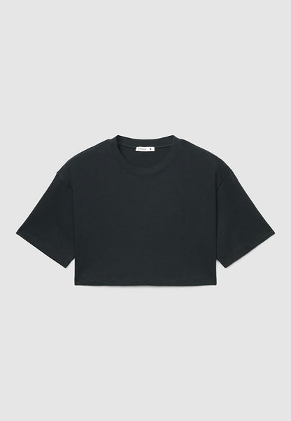 Solid Colour Crop Top T-shirt