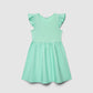 Skater Dress with Ruffle Sleeve for Girls