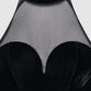 Women's Halter top with tulle insert