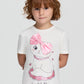 Kids Girls Short-sleeved T-shirt