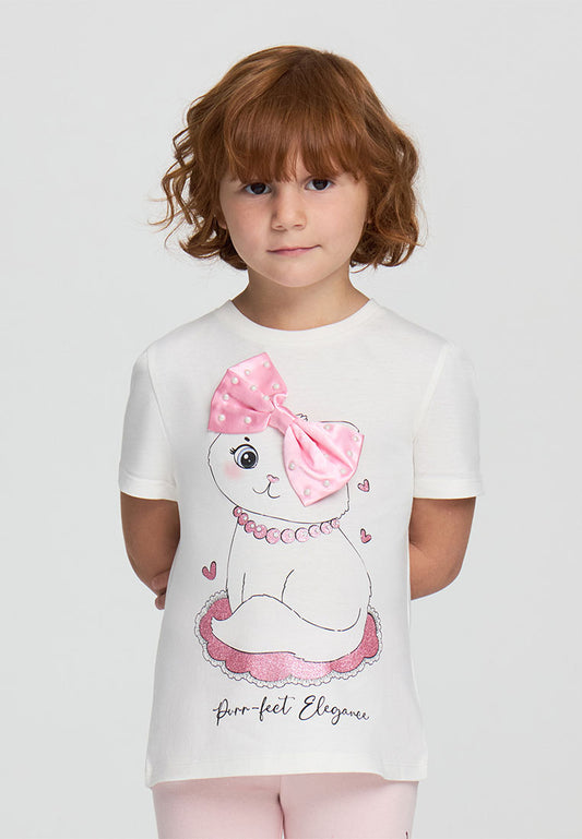 Kids Girls Short-sleeved T-shirt