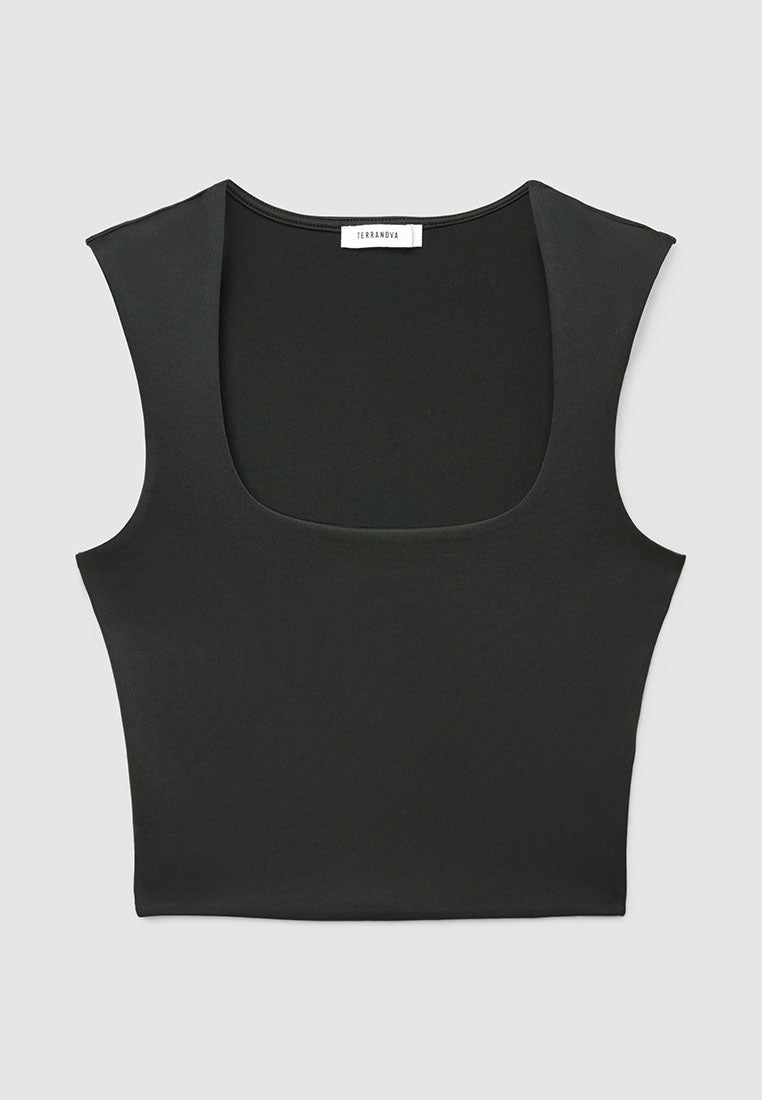 Women's Square-Neck Cropped Tank