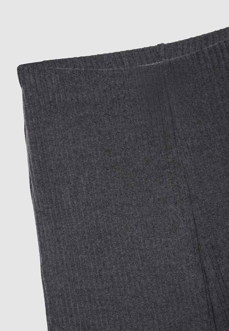 Women's Ribbed Maxi Wide Leg Trousers