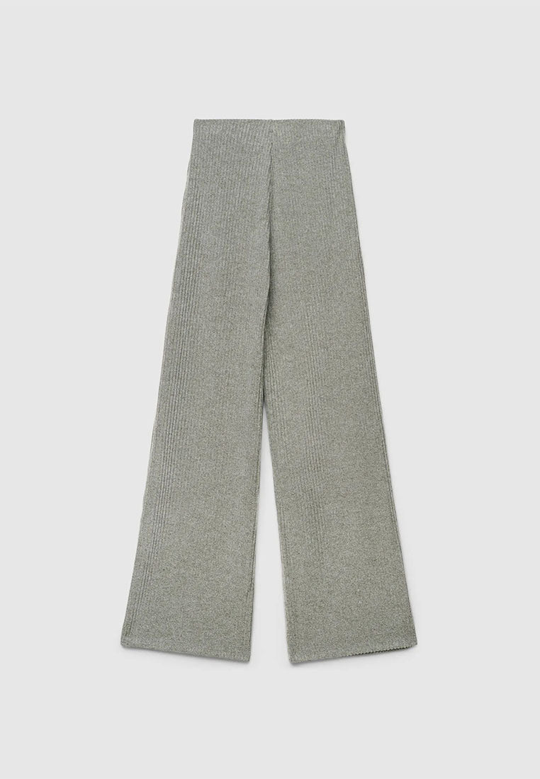 Women's Ribbed Maxi Wide Leg Trousers