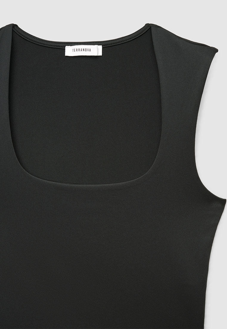 Women's Square-Neck Cropped Tank