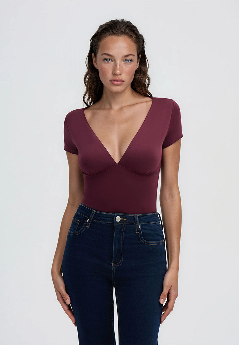 Women's Deep-Neck Bodysuit