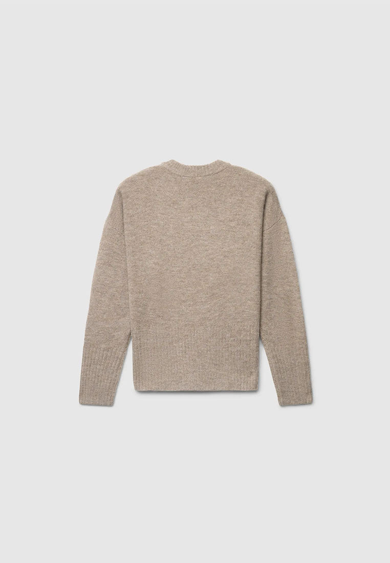 Women's Plain crew neck sweater