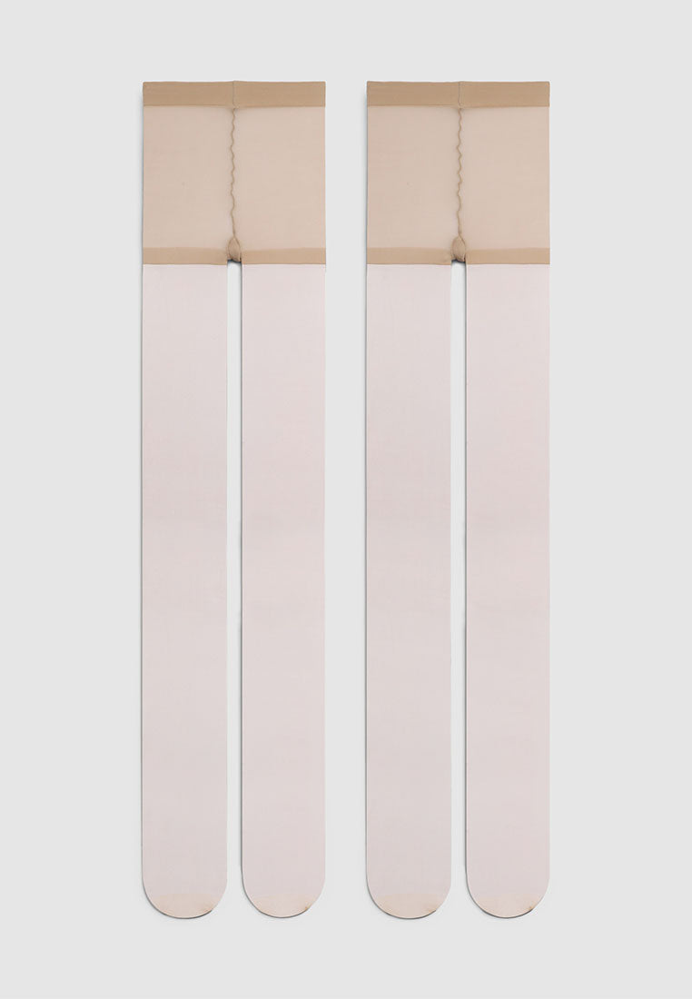 Women's Pack of 2 plain sheer tights