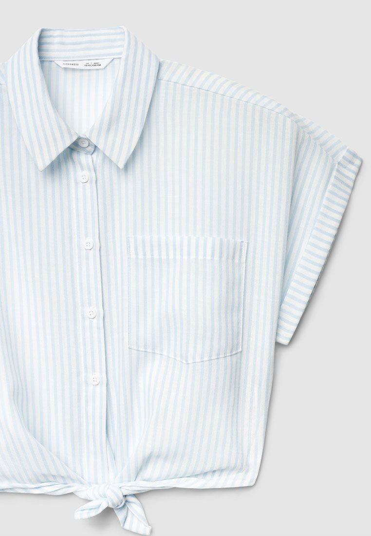 Striped Knot Shirt for Girls