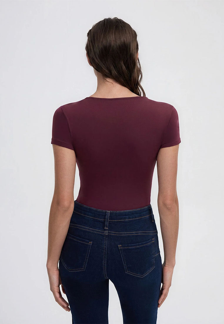 Women's Deep-Neck Bodysuit