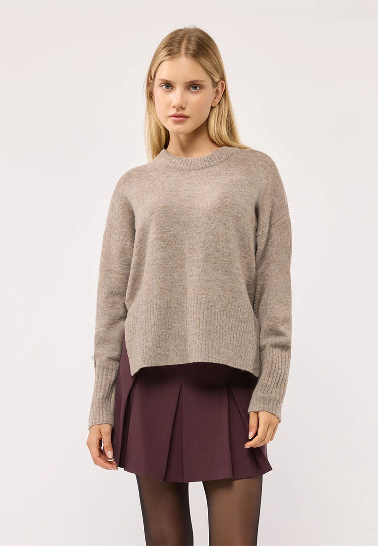Women's Plain crew neck sweater