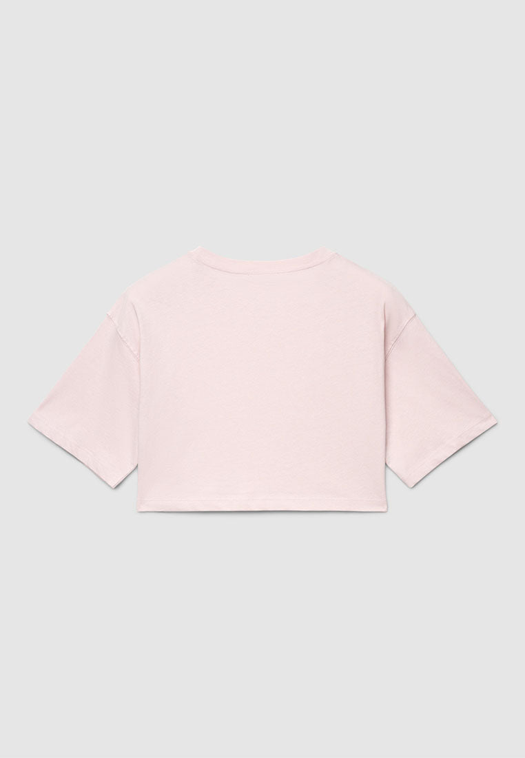 Solid Colour Crop Top T-shirt