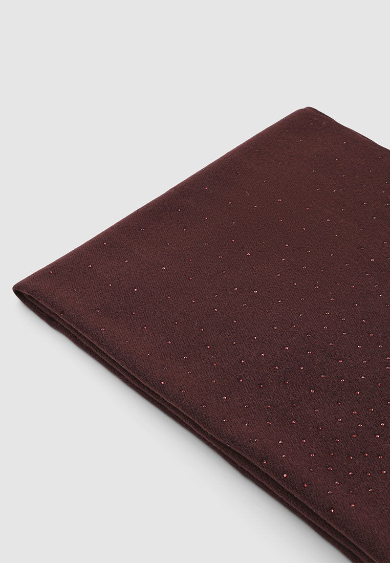 Women's Pashmina with tone-on-tone rhinestones