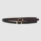 Women's Pack of 2 plain low-rise belts