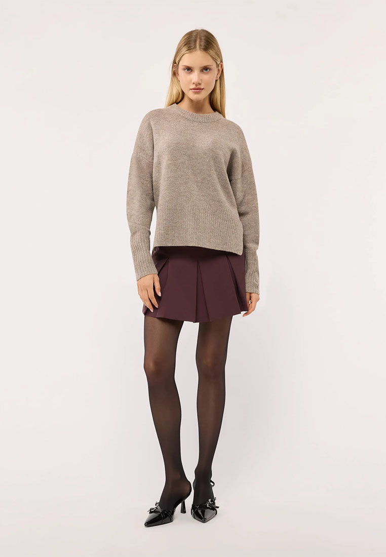 Women's Plain crew neck sweater