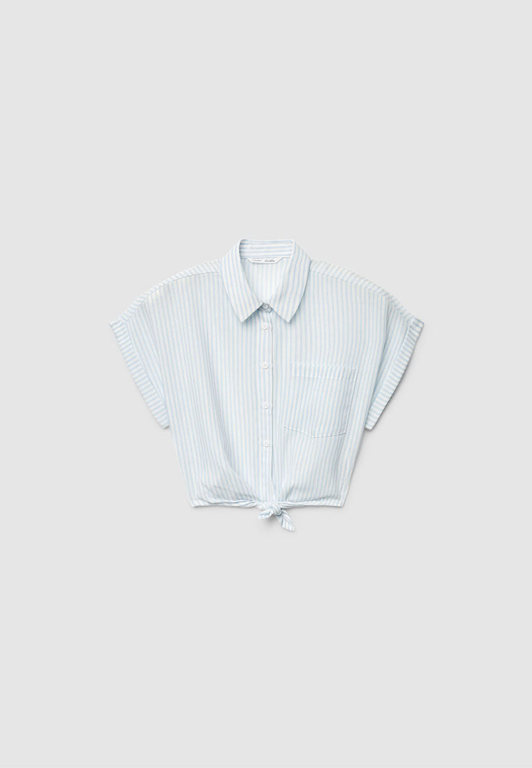 Striped Knot Shirt for Girls