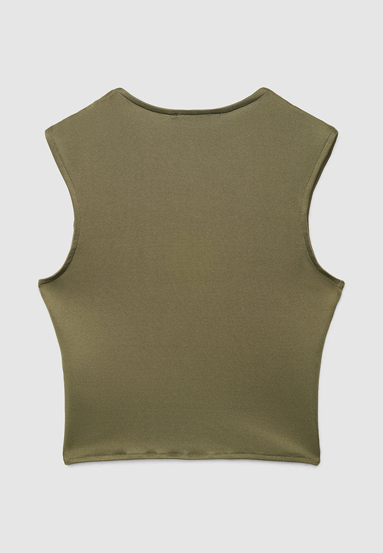 Women's Square-Neck Cropped Tank