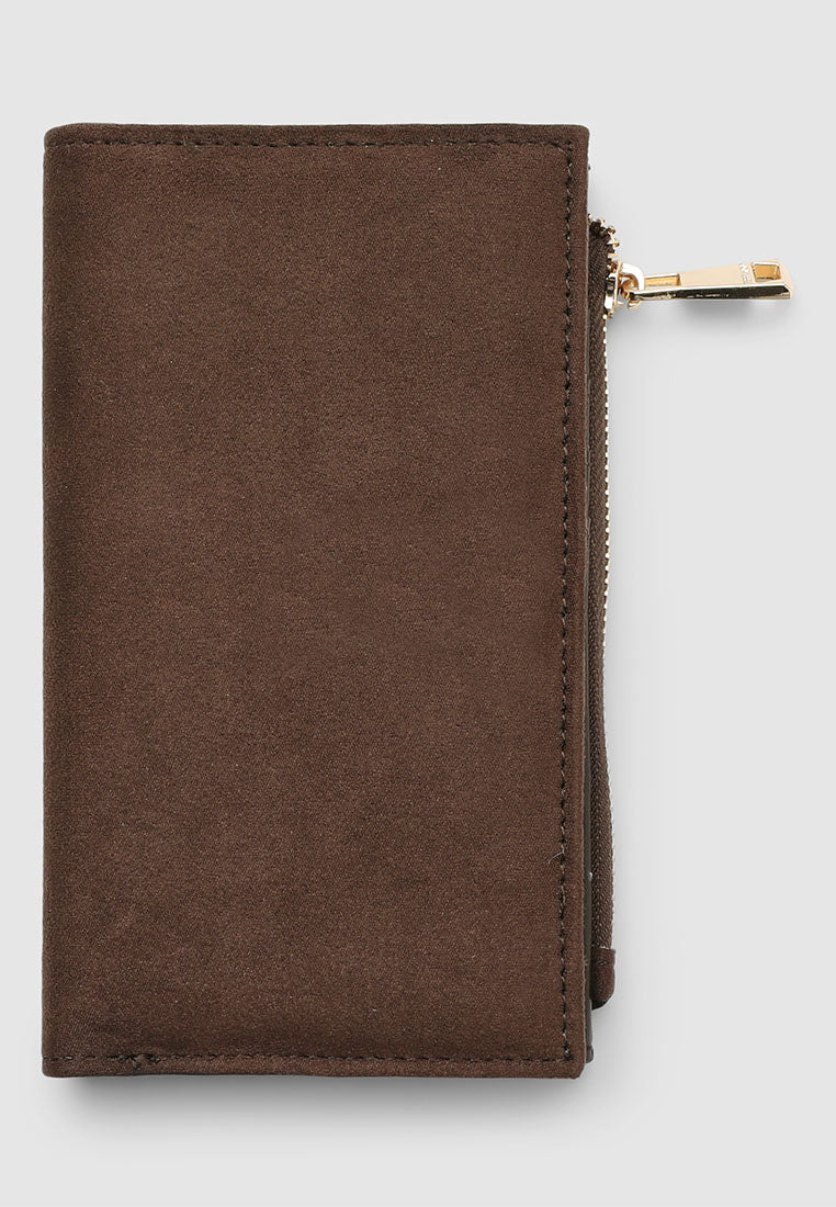 Women's Zip wallet with leather effect