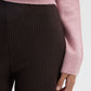 Women's Ribbed Maxi Wide Leg Trousers